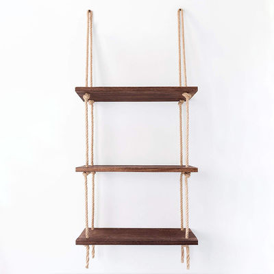 Ventaja de alta cantidad Cuina colgante de madera maciza personalizada Estante de pared rústico