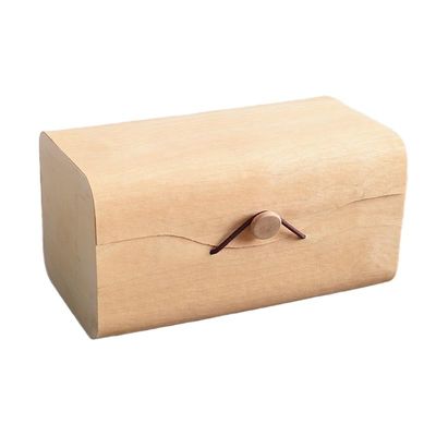 Caja de embalaje de pasteles de queso hecha a mano de madera suave sin terminar de corteza de abedul para regalo