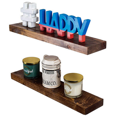 Estante flotante de madera de diseño moderno para sala de estar