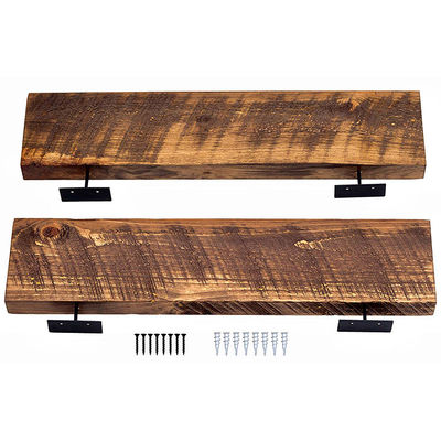 Estante flotante de madera de diseño moderno para sala de estar