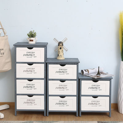 Moderno estilo francés Tallboy Cuadro de cajones con 4 cajones Logotipo personalizado aceptado