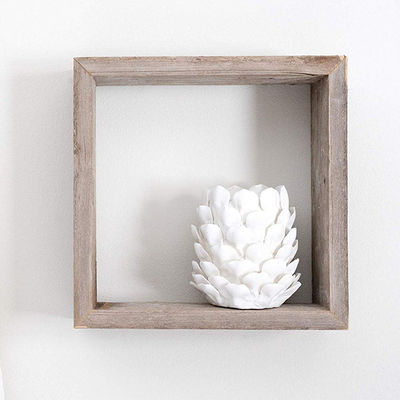 Organice su espacio con 3 estanterías flotantes clásicas de madera sólida natural montadas en la pared