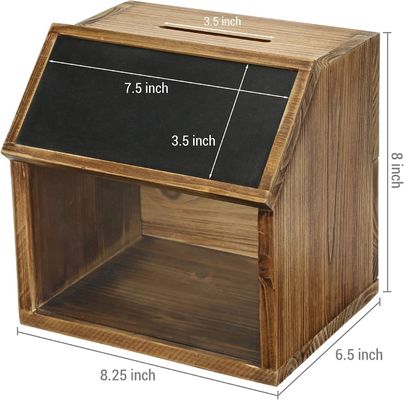 Juguetes Organizador Multifunción Cuadro de caída de boletas con etiqueta de pizarra y ventana acrílica