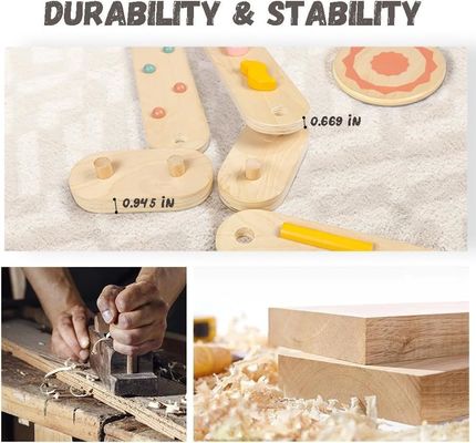 Muestra gratuita de vigas de equilibrio para niños pequeños y escalones para la construcción de coordinación