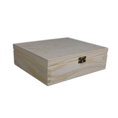 Caja de almacenamiento de té de madera con tapa transparente para impresión con láser Gravar diseño ecológico natural