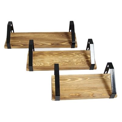 Estante flotante de pared de madera maciza de diseño moderno de gran cantidad para OEM/ODM