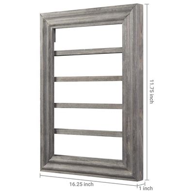 Impresión de madera gris vintage de 5 capas de moneda de desafío quemada