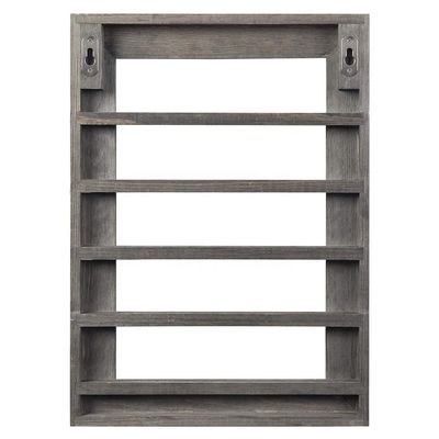 Impresión de madera gris vintage de 5 capas de moneda de desafío quemada