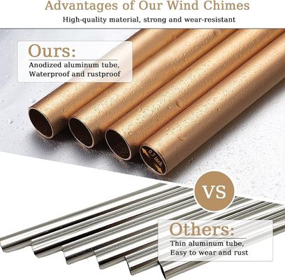 Regalo personalizado para mamá aluminio personalizado conmemorativo de compasión campanas de viento para exteriores