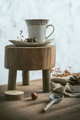 Impresión en serigrafía Rustica de borde vivo Estand de madera recuperada para decoración interior