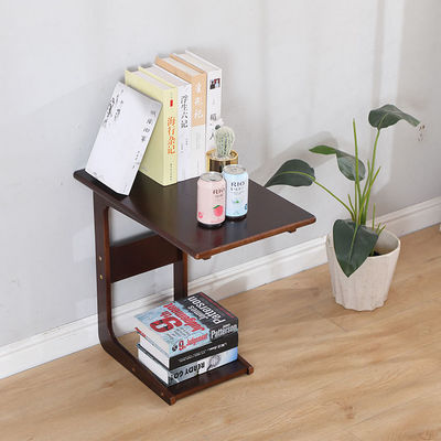 Tabla de café de madera moderna de madera de pino curvada de madera sólida para el salón o el dormitorio