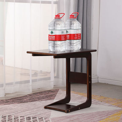 Tabla de café de madera moderna de madera de pino curvada de madera sólida para el salón o el dormitorio