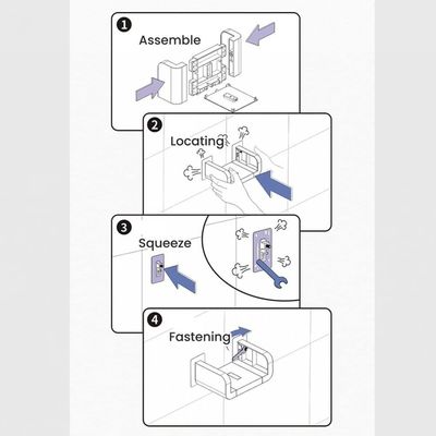 Diseño de color y tamaño personalizados Moderno MDF estilo de madera en forma de U para proyectos personalizados