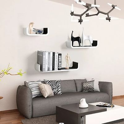 Diseño de color y tamaño personalizados Moderno MDF estilo de madera en forma de U para proyectos personalizados