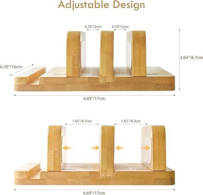 Estante de computadora portátil vertical sin plegable Logotipo personalizado Sostenible doble con muelle