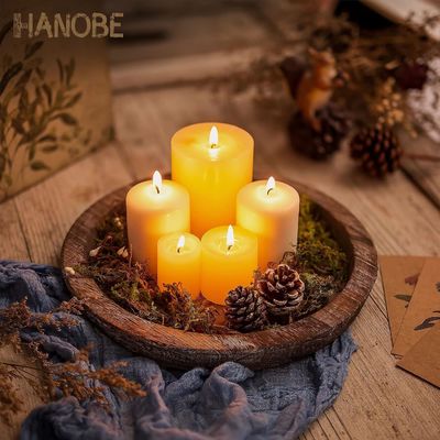 bandeja de servicio de madera a medida rustica redonda Decoración del portavelas para herramientas de pastel y diseño