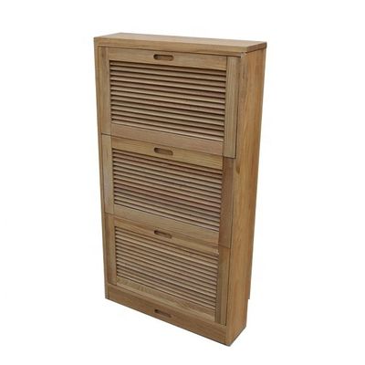 El armario de almacenamiento del estante de zapatos de madera es la adición perfecta a cualquier mobiliario de la sala de estar