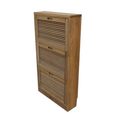El armario de almacenamiento del estante de zapatos de madera es la adición perfecta a cualquier mobiliario de la sala de estar