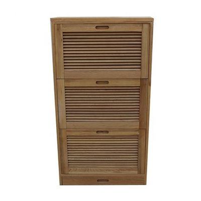 El armario de almacenamiento del estante de zapatos de madera es la adición perfecta a cualquier mobiliario de la sala de estar