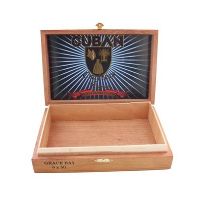 Caja de cigarrillos de madera hecha a mano certificada FSC con impresión y embalaje de logotipo personalizado
