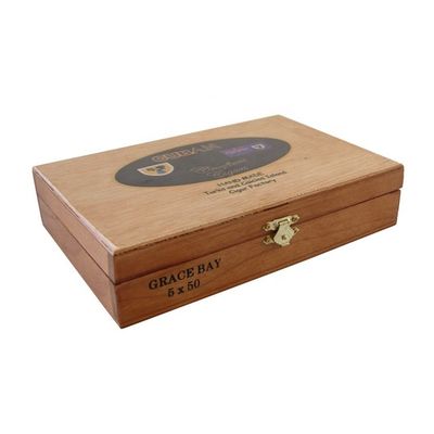 Caja de cigarrillos de madera hecha a mano certificada FSC con impresión y embalaje de logotipo personalizado