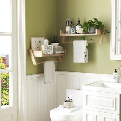 Muebles para el hogar general Estantes de baño sobre el inodoro Estantes colgantes en forma de U para pared