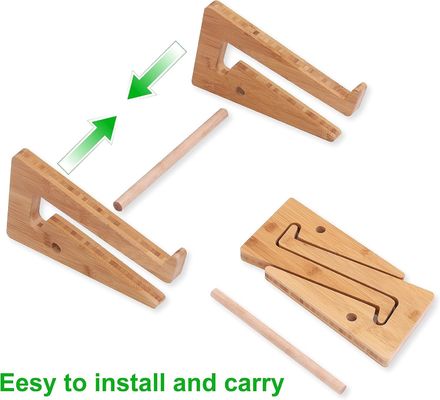 Decoración de estantería de pared de madera Descripción Stand portátil Compatible con cualquier portátil