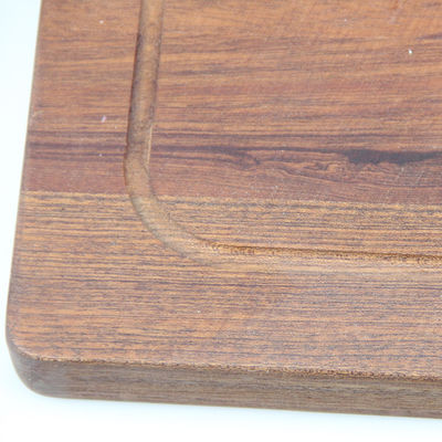 Tabla de corte de madera sólida funcional con mango de tamaño personalizado Impresión sostenible quemada