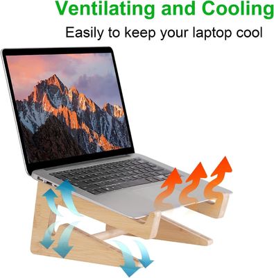 Decoración de estantería de pared de madera Descripción Stand portátil Compatible con cualquier portátil