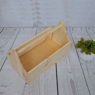 Logotipo personalizado aceptable e impresión grabado con láser caja de herramientas de madera para almacenamiento de artesanías