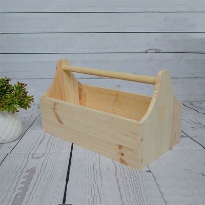 Logotipo personalizado aceptable e impresión grabado con láser caja de herramientas de madera para almacenamiento de artesanías