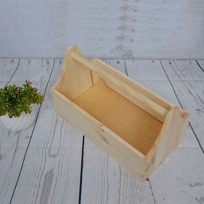 Logotipo personalizado aceptable e impresión grabado con láser caja de herramientas de madera para almacenamiento de artesanías