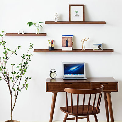 NO estanterías inflables de madera de haya rústica para almacenamiento en la pared y decoración del hogar