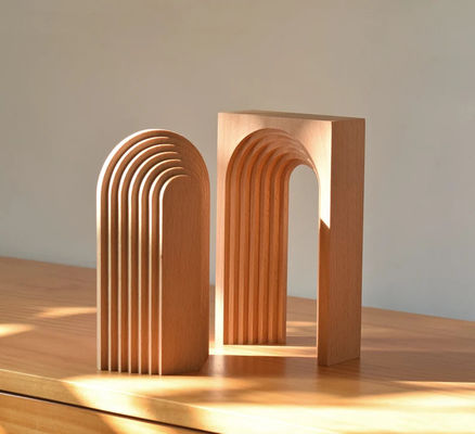 Diseño moderno Decoración de la casa de madera a medida Ilustración gráfica Art Decoración de arcos Escultura