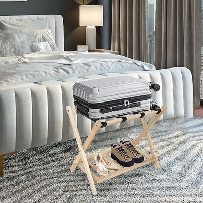 Muchos portaequipajes plegables de 2 niveles con estante y cinturones de nylon de uso pesado