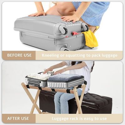 Muchos portaequipajes plegables de 2 niveles con estante y cinturones de nylon de uso pesado