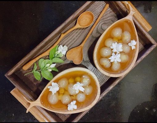 Regalos de negocios 6 piezas de lechuga de ensalada de madera y horquillas muestras gratuitas ofrecidas