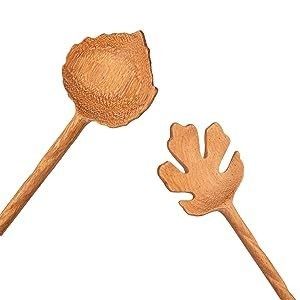 Regalos de negocios 6 piezas de lechuga de ensalada de madera y horquillas muestras gratuitas ofrecidas