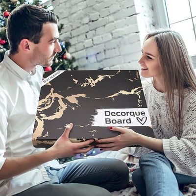 Servicio personalizado 15 pulgadas de madera de corte con diseño ecológico y ranura de jugo