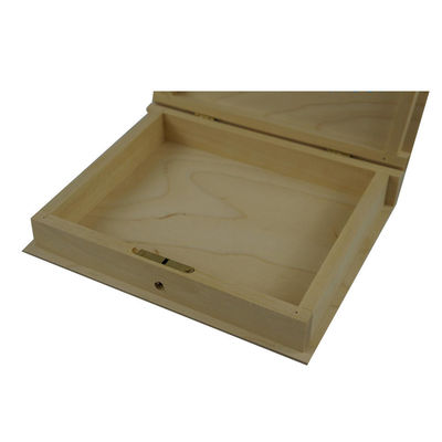 Caja de libros de madera hecha a mano para organizar y almacenar varios artículos personales