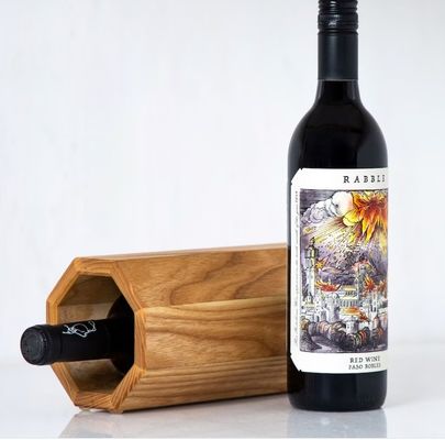 Contenedor de vino de madera apilable de gran cantidad para estante de vino de escritorio personalizado