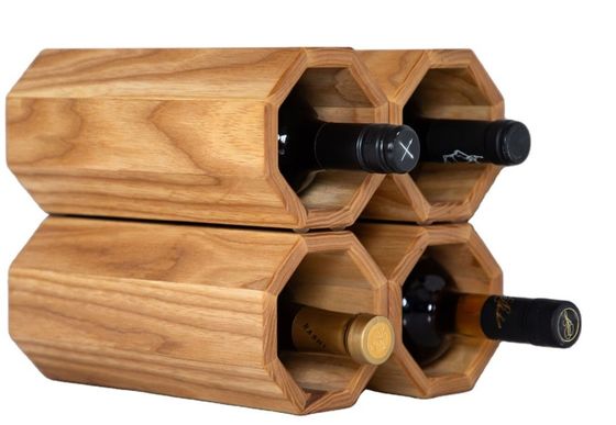 Contenedor de vino de madera apilable de gran cantidad para estante de vino de escritorio personalizado