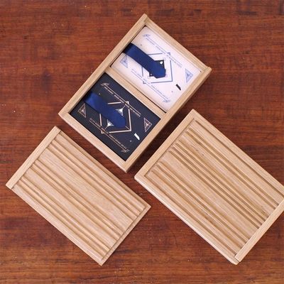 Caja de tapa deslizante de madera de color personalizable para tarjetas de visita en orden personalizado de color plano