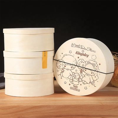 Vitalucks Ensalada redonda de madera a medida Bento Box La solución ecológica perfecta