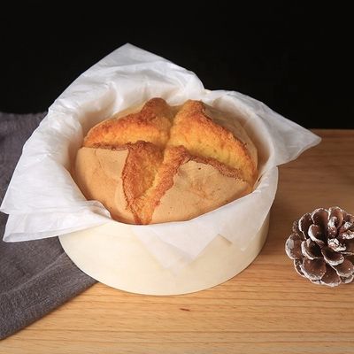Caja de pastel de alfarería de madera biodegradable de tamaño común para solución de embalaje de bocadillos