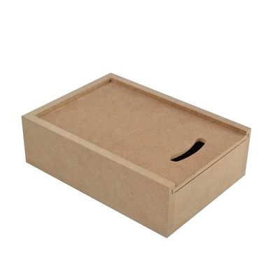 Cajas de madera MDF personalizadas con tapa deslizante Muestra gratuita y logotipo personalizado aceptado