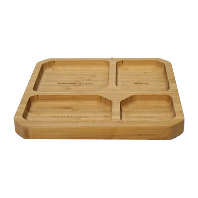 Platillos de bambú ecológicos para servir alimentos ecológicos y personalizables