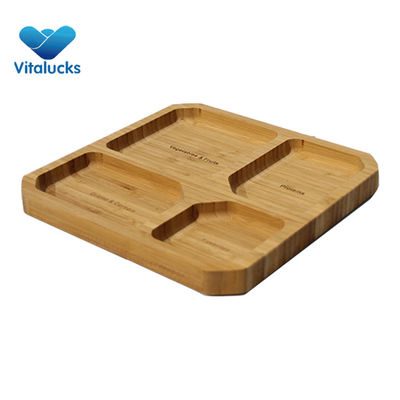 Platillos de bambú ecológicos para servir alimentos ecológicos y personalizables