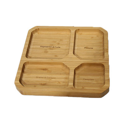 Platillos de bambú ecológicos para servir alimentos ecológicos y personalizables