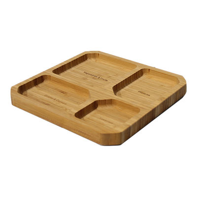 Platillos de bambú ecológicos para servir alimentos ecológicos y personalizables